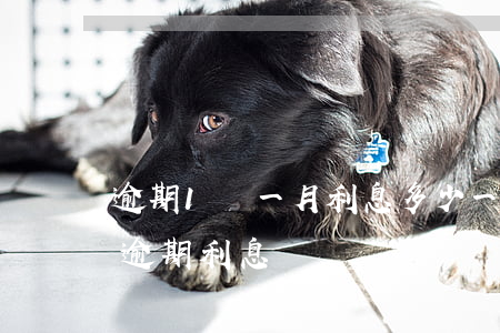 逾期1萬一月利息多少（一萬一個(gè)月逾期利息）