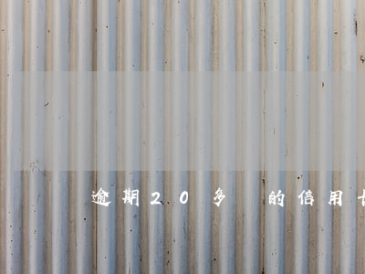 逾期20多萬的信用卡會(huì)怎樣