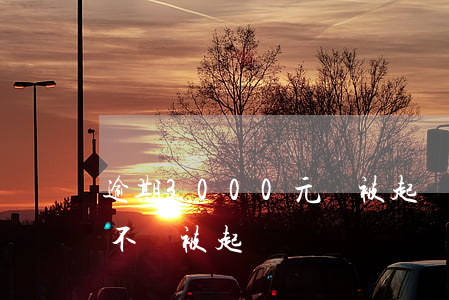 逾期3000元會被起訴嗎(逾期300元會不會被起訴)