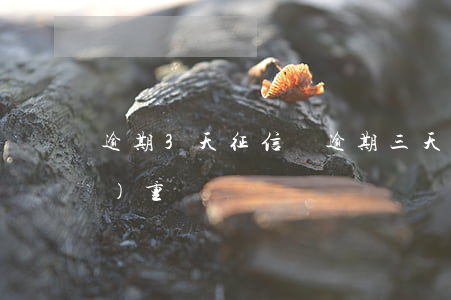 逾期3天征信嗎(逾期三天上征信嚴(yán)重嗎)