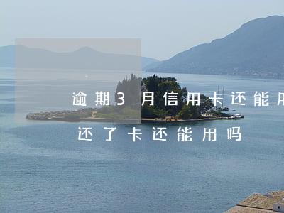 逾期3月信用卡还能用吗(信用卡逾期三个月还了卡还能用吗)