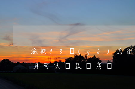逾期48個(gè)月(逾期48個(gè)月可以貸款買房嗎)