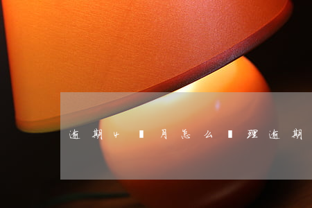 逾期4個月怎么處理(逾期4個月有什么影響)