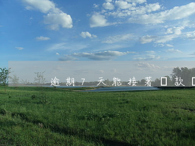 逾期7天能接著貸款嗎