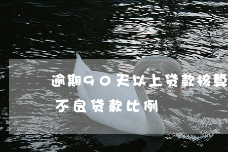逾期90天以上贷款核算(逾期90天贷款与不良贷款比例)