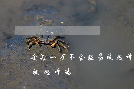 逾期一万不会轻易被起诉 逾期一千多块钱会被起诉吗