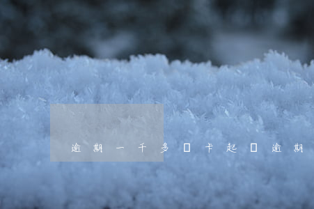 逾期一千多萬卡起訴(逾期一千多萬卡起訴)