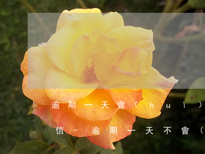 逾期一天會(huì)不會(huì)入征信-逾期一天不會(huì)上征信吧