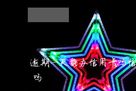 逾期一天能办信用卡吗(信用卡逾期一天可以吗)