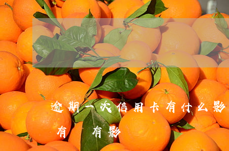 逾期一次信用卡有什么影響(信用卡逾期一次有沒有影響)