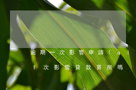 逾期一次影響申請(qǐng)房貸嗎(逾期1次 影響貸款買房嗎)