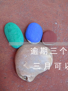 逾期三个月信用卡要求一次还清（信用卡逾期三月可以找人垫还吗）