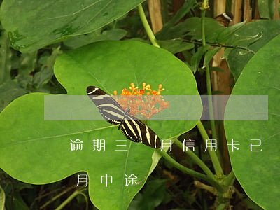 逾期三個月信用卡已還清最低（信用卡逾期3月中途還過）