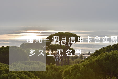 逾期三個月信用卡會進黑名單么 銀行卡逾期多久上黑名單
