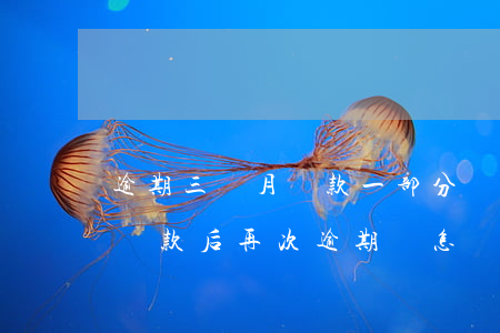 逾期三個月還款一部分(銀行貸款逾期三個月還款后再次逾期會怎樣)