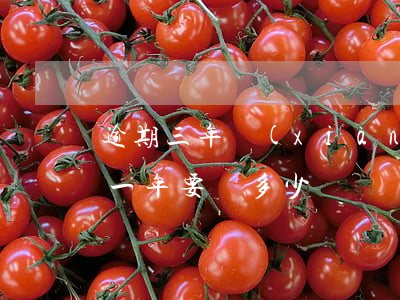 逾期三年現(xiàn)在想還款(3萬逾期一年要還多少錢)