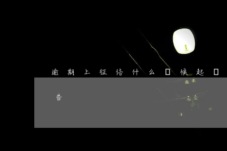 逾期上征信什么時候起訴(逾期多久上征信報告)