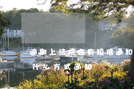 逾期上法院会有短信通知吗(逾期被起诉会以什么方式通知)