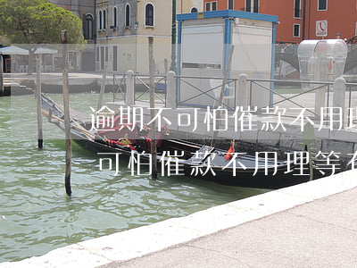 逾期不可怕催款不用理等有錢了還-逾期不可怕催款不用理等有錢了還可以嗎