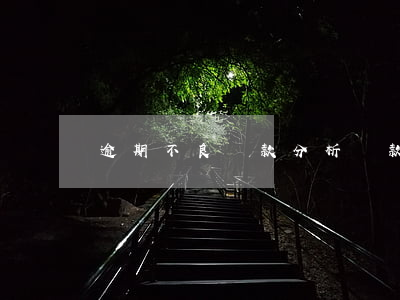 逾期不良賬款分析(貸款逾期不良記錄)