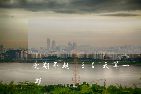 逾期不超過30天算一個一(小于30天的逾期)