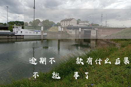 逾期不還貸款有什么后果(貸款逾期后還了會不會就沒事了)