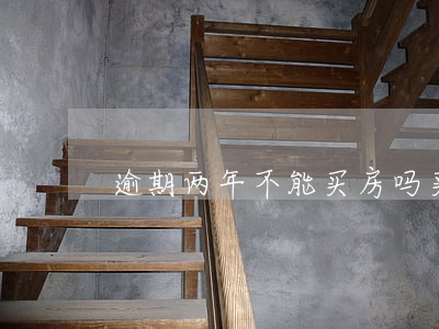逾期两年不能买房吗(买的房子逾期两年了)