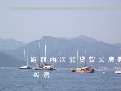 逾期两次能贷款买房吗(有逾期记录还能贷款买房)