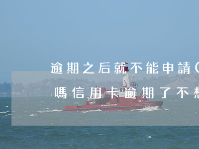 逾期之后就不能申請(qǐng)信用卡了嗎（信用卡逾期了不想還）