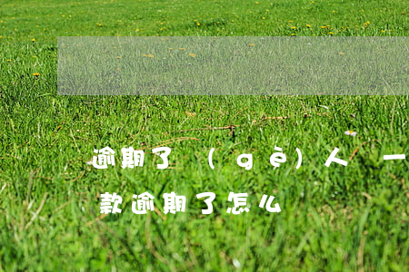 逾期了個(gè)人貸 一個(gè)人的貸款逾期了怎么辦