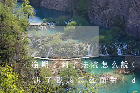 逾期了到了法院怎么說(shuō) 逾期起訴了我該怎么面對(duì)