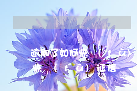 逾期了如何恢復(fù)征信(逾期了多久能恢復(fù)征信)