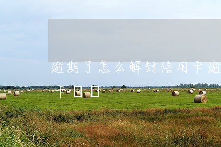 逾期了怎么解封信用卡 逾期了怎么解封信用卡賬戶