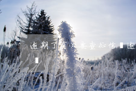 逾期了有必要查征信嗎（逾期了有必要查征信嗎）