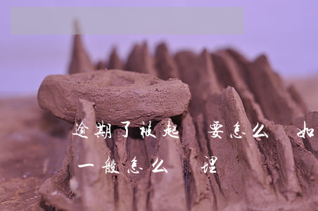逾期了被起訴要怎么辦(如果逾期被起訴 法院一般怎么處理)
