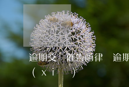 逾期交樓催告函律師(逾期交房催告函怎么寫(xiě))