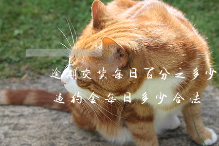 逾期交货每日百分之多少违约金-逾期交货违约金每日多少合法