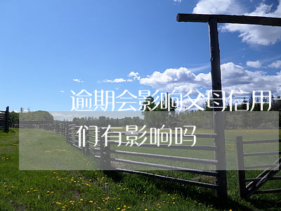 逾期会影响父母信用卡(信用卡逾期会对子女们有影响吗?)