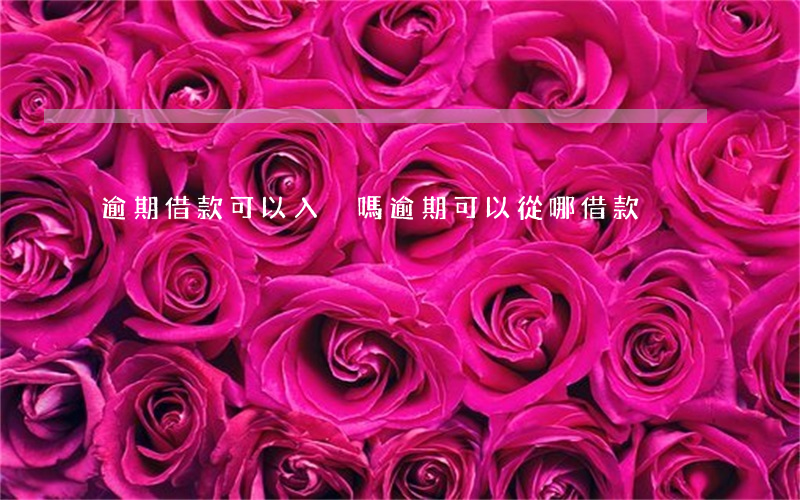 逾期借款可以入戶嗎 逾期可以從哪借款
