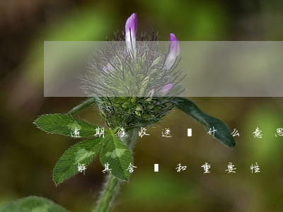 逾期催收送達什么意思，解讀逾期催收送達：了解其含義和重要性