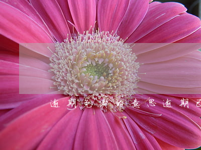 逾期免责的意思(逾期已过国家免责期)