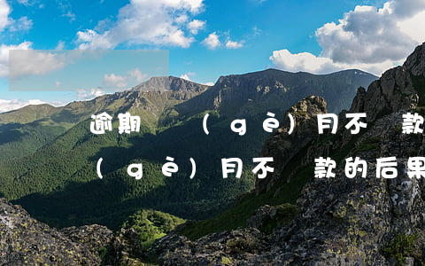 逾期兩個(gè)月不還款的后果(逾期兩個(gè)月不還款的后果)