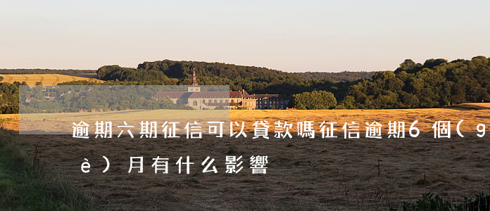 逾期六期征信可以貸款嗎(征信逾期6個(gè)月有什么影響)