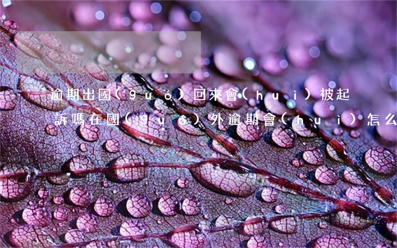 逾期出國(guó)回來會(huì)被起訴嗎 在國(guó)外逾期會(huì)怎么樣