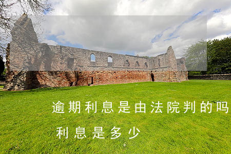 逾期利息是由法院判的吗-法院主张的逾期利息是多少?