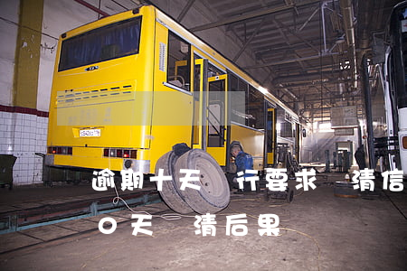 逾期十天銀行要求還清信用卡（信用卡逾期20天還清后果）