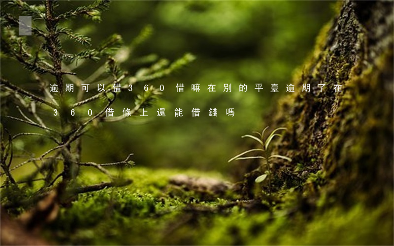 逾期可以借360借嘛 在別的平臺逾期了,在360借條上還能借錢嗎