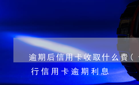 逾期后信用卡收取什么費(fèi)用(各銀行信用卡逾期利息)