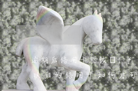 逾期后信用卡能恢復(fù)嗎怎么辦(逾期以后的信用卡如何才可以正常使用)