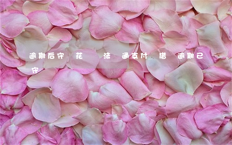 逾期后守約花唄無法開通(支付寶借唄逾期已守約)